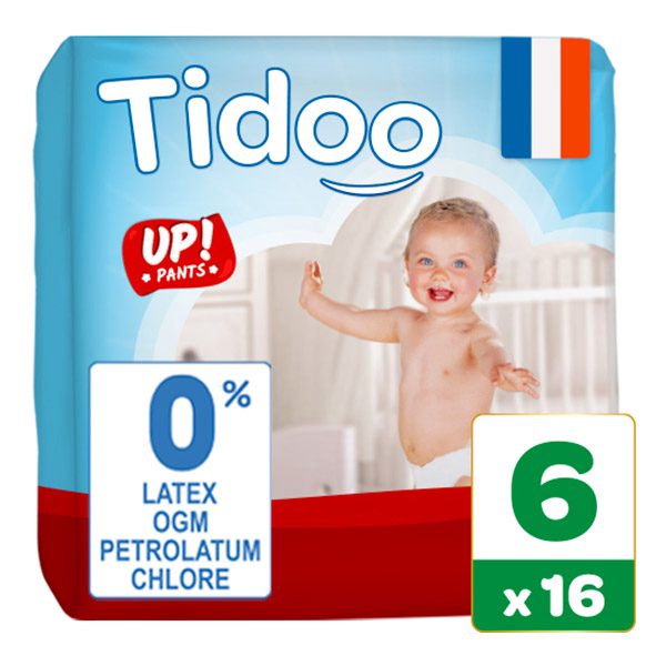 TIDOO MAROC - CULOTTES bio T6/XL 16-30 KG 16U Cosmétiques naturels bio idée cadeau bebe. Parapharmacie Maroc. Livraison gratuite et partout au Maroc. Magasin bio pour bébés. Frais de port gratuits