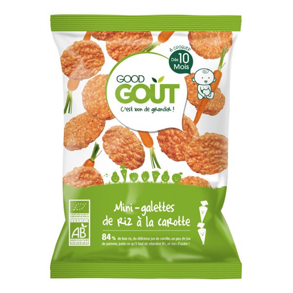 Good Gout Mini Galettes De Riz A La Carotte 40g Bio Pour Bebes Good Gout Mini Galettes De Riz A La Carotte 40g Bio Pour Bebes