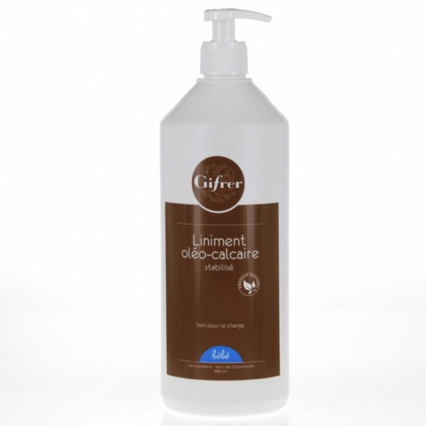 gifrer MAROC -liniment-oleo-calcaire-huile-olive-extra-fl-pompe-900-ml