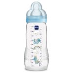 MAM MAROC bébé garçon bleu biberon sucette attache sucette anti coliques sans BPA en livraison partout au Maroc et disponible dans notre magasin bio pour bébés à casablanca