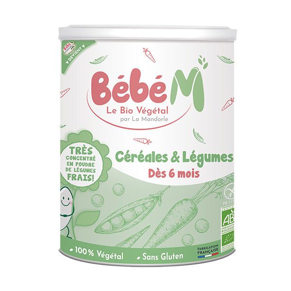 BEBE M LA MANDORLE MAROC - CEREALES BIO SANS LEGUMES LEGUMES 400G DIVERSIFICATION ALIMENTAIRE. IDEE CADEAU BEBE. NAISSANCE. Livraison gratuite et partout au Maroc. Magasin BIO POUR BEBES. FRAIS DE PORT GRATUITS