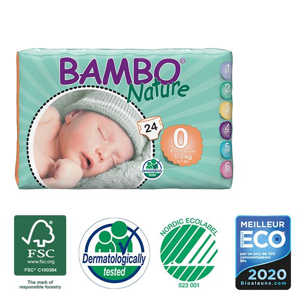 couche écologique bio Bambo Nature prématuré à découvrir ches bio pour bébés votre magasin bio à casablanca ou en livraison partout au maroc