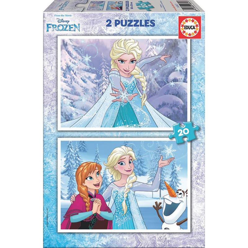 Set 2 Puzzles Pieces Frozen Idee Cadeau Des 3 Ans Bio Pour Bebes