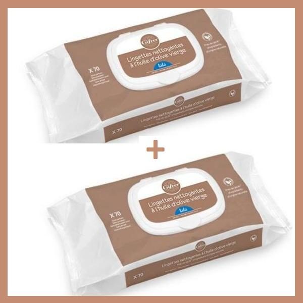 Testées sous contrôle dermatologique et pédiatrique, les lingettes GIFRER contiennent notamment de l’huile d’olive vierge extra biologique extraite par pression à froid connue pour ses propriétés hydratantes et nourrissantes. disponible au magasin bio pour bébés à casablanca ou en livraison partout au maroc