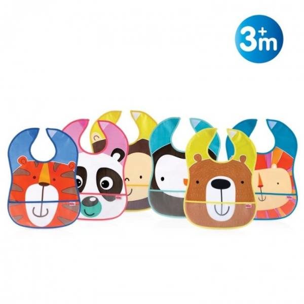 Plus d'éclaboussures grâce à ce bavoir imperméable avec poche par NUBY. Disponible au magasin Bio pour Bébés à Casablanca ou en livraison partout au Maroc