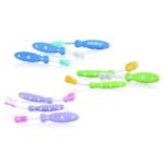 NUBY Avec cette amusante brosse à dent pour les tout-petits il est facile de promouvoir dès l'enfance le développement d'une bonne hygiène dentaire chez votre enfant. la prise en main ergonomique est idéale pour ses petites mains et les poils en nylon sont doux, ce qui rend cette brosse à dent adaptée aux gencives et dents de bébé. magasin bio pour bébés à casablanca ou en livraison partout au maroc