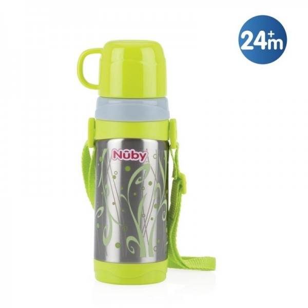 Le gobelet isotherme avec bec verseur de Nûby™ maintient les boissons (chaudes ou froides) à température pendant 6 heures. disponible au lagasin bio pour bébés à casablanca ou en livraison partout au maroc