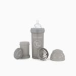 TWISTSHAKE MAROC Biberon anti-colique 180 ml 0 mois+ DIVERSIFICATION ALIMENTAIRE. IDEE CADEAU BEBE. NAISSANCE. Livraison gratuite et partout au Maroc. Magasin BIO POUR BEBES. FRAIS DE PORT GRATUITS gris