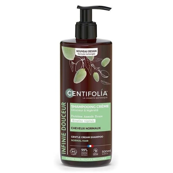 Le shampoing crème nutrition Centifolia est adapté à tous types de cheveux et particulièrement aux cheveux secs et abîmés disponible au magasin bio pour bébés à casablanca ou en livraison partout au maroc