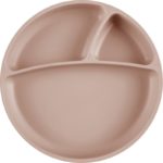 Assiette multi-compartiments Minikoioi en silicone pour bébés dès 6 mois et toute l’enfance. Sa base à ventouse la gardera bien accrochée à la table. Disponible au Maroc chez MESAYOU. De marque MINIKOIOI qui est une marque d'accessoires pour bébé en silicone sans BPA et de très bonne qualité