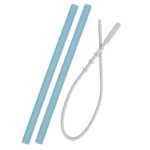 Paille avec brosse MINIKOIOI en silicone pour bébés dès 6 mois et toute l’enfance. Souple et douce cette paille protège les gencives de votre bébé et n’abîme pas ses dents. 