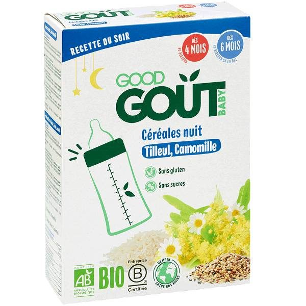 GOOD GOUT MAROC - CEREALES AVOINE BLE RIZ 220G DIVERSIFICATION ALIMENTAIRE. IDEE CADEAU BEBE. NAISSANCE. Livraison gratuite et partout au Maroc. Magasin BIO POUR BEBES. FRAIS DE PORT GRATUITS TILLEUL CAMOMILLE