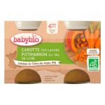 BABYBIO maroc - PETIT BOL PETIT POIS 2 X 130 G DIVERSIFICATION ALIMENTAIRE. IDEE CADEAU BEBE. REPAS. Livraison gratuite et partout au Maroc. Magasin BIO POUR BEBES. FRAIS DE PORT GRATUITS carotte potimarron