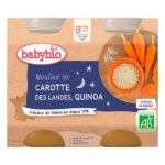BABYBIO maroc - PETIT BOL PETIT POIS 2 X 130 G DIVERSIFICATION ALIMENTAIRE. IDEE CADEAU BEBE. REPAS. Livraison gratuite et partout au Maroc. Magasin BIO POUR BEBES. FRAIS DE PORT GRATUITS carotte potimarron legumes verts plat repas sans gluten riz mais carotte butternut quinoa