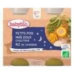 BABYBIO maroc - PETIT BOL PETIT POIS 2 X 130 G DIVERSIFICATION ALIMENTAIRE. IDEE CADEAU BEBE. REPAS. Livraison gratuite et partout au Maroc. Magasin BIO POUR BEBES. FRAIS DE PORT GRATUITS carotte potimarron legumes verts plat repas sans gluten riz mais