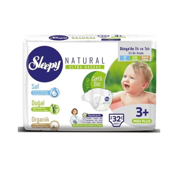SLEEPY NATURAL COUCHE CULOTTE BIO PINGO MAROC T4 7 A 18 KGS HYPOALLERGENIQUE BIO disponible en agasin bio pour bébés à casablanca et en livraison gratuite partout au maroc
