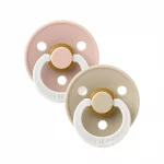 BIBS - LOT DE 2 SUCETTES COULEUR BLUSH GLOW / VANILLA GLOW TAILLE 1 0-6 MOIS