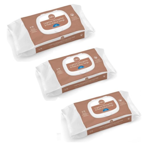 Testées sous contrôle dermatologique et pédiatrique, les lingettes GIFRER contiennent notamment de l’huile d’olive vierge extra biologique extraite par pression à froid connue pour ses propriétés hydratantes et nourrissantes. disponible au magasin bio pour bébés à casablanca ou en livraison partout au maroc