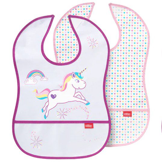 Garde votre tout petit propre et sec Manches longues faciles à nettoyer Attache solide et rapide Imperméable et nettoyable à la lingette Différents designs adorables Nuby disponible au magasin bio pour bébés à casablanca ou en livraison partout au Maroc