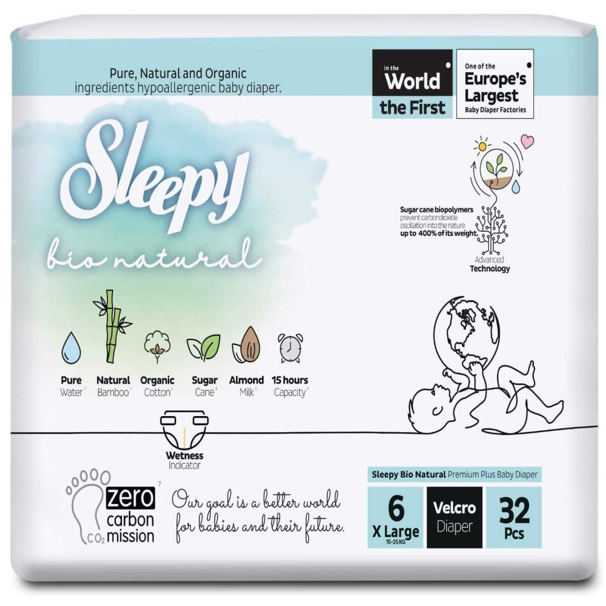 SLEEPY NATURAL COUCHE CULOTTE BIO PINGO MAROC T4 7 A 18 KGS HYPOALLERGENIQUE BIO disponible en agasin bio pour bébés à casablanca et en livraison gratuite partout au maroc T6 COUCHES BIO