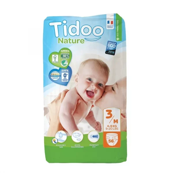 TIDOO MAROC - COUCHE BIO T3 /L 12-18 KG 18U Cosmétiques naturels bio idée cadeau bebe. Parapharmacie Maroc. Livraison gratuite et partout au Maroc. Magasin bio pour bébés. Frais de port gratuits
