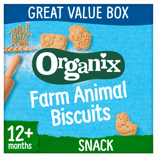 biscuit animaux ORGANIX BIOLOGIQUE Pommes Dattes. Ingrédients issus de l'agriculture biologique. disponible au magasin bio pour bébés à casablanca ou en livraison partout au maroc. Idéal pour la diversification alimentaire à partir de 12 mois