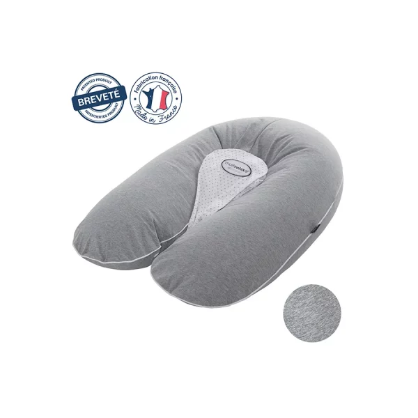 Le coton organique, le tissu élastique et le remplissage en microbilles font du Coussin d’allaitement et de maternité BUDDY de Doomoo un coussin multi-usages au confort exceptionnel et facile à utiliser. Recommandé par les kinésithérapeutes.  disponible chez bio pour bébés à casablanca ou en livraison partout au maroc